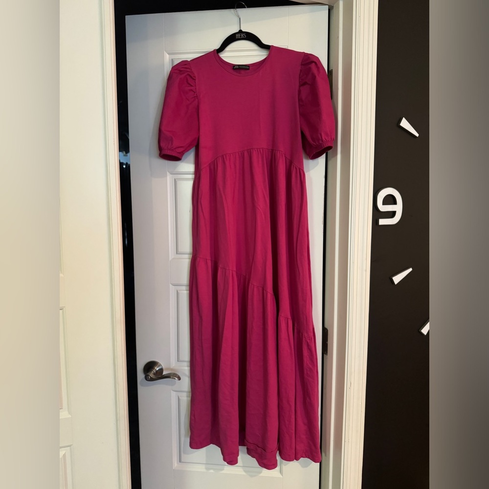 Zara pink maxi dress